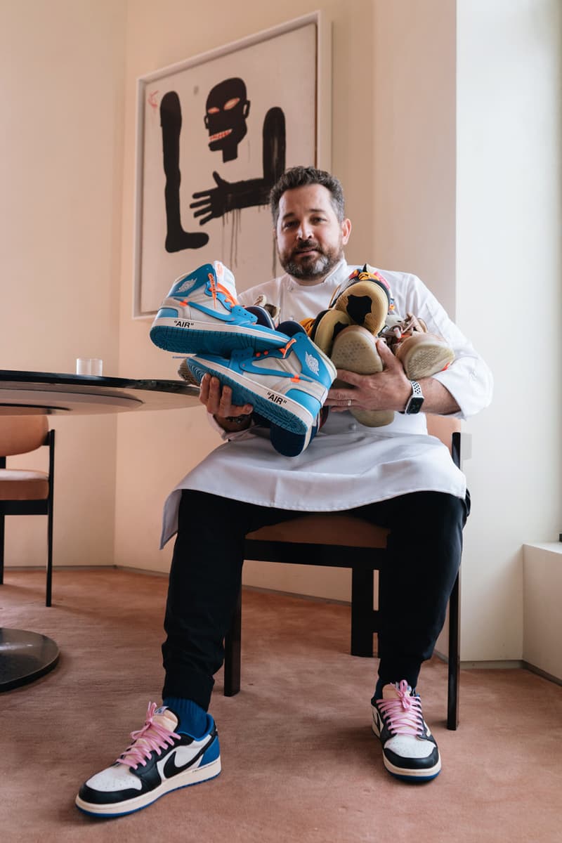 sole mates chef james kent union la air michael jordan brand 1 interview conversation food sneakers