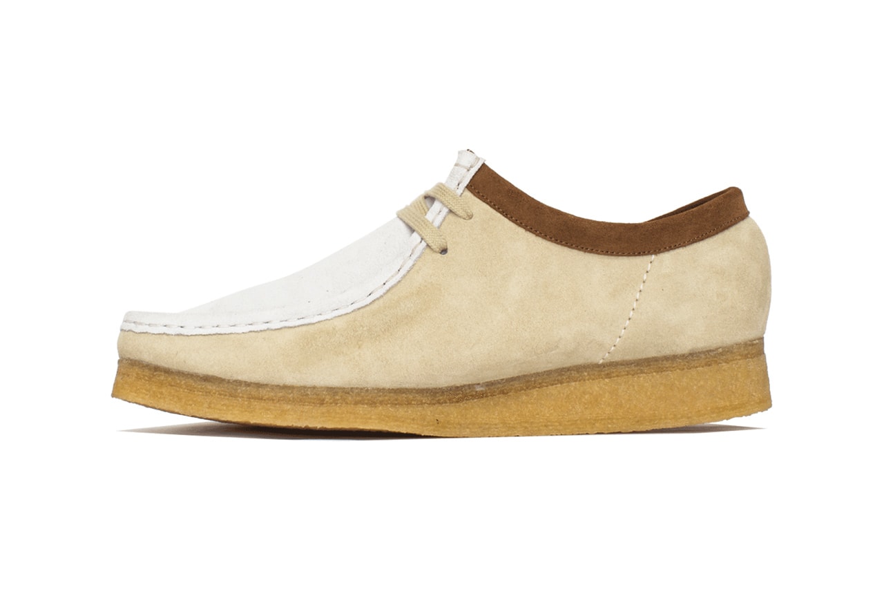 Clarks Originals x ONE BLOCK DOWN Wallabees Info dawn dusk hang tags release 