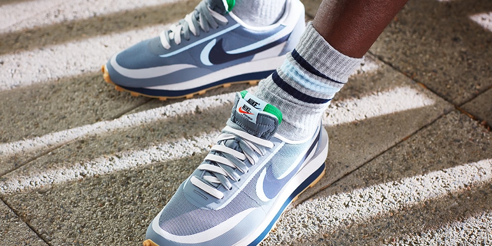NIKE x sacai x clot x LDWaffle kiss of death 2 grey size 9.5 Nike LDWaffle x Sacai x Clot Kiss Of Death 2 size 9.5 Light  main image 4