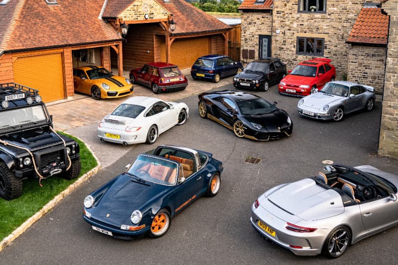 Collecting Cars "The Heselden Collection" Auction For Sale Singer Porsche 911 Targa Speedster Renault 5 Turbo 2 Lancia Delta HF Integrale Evoluzione Lamborghini Aventador Land Rover Defender