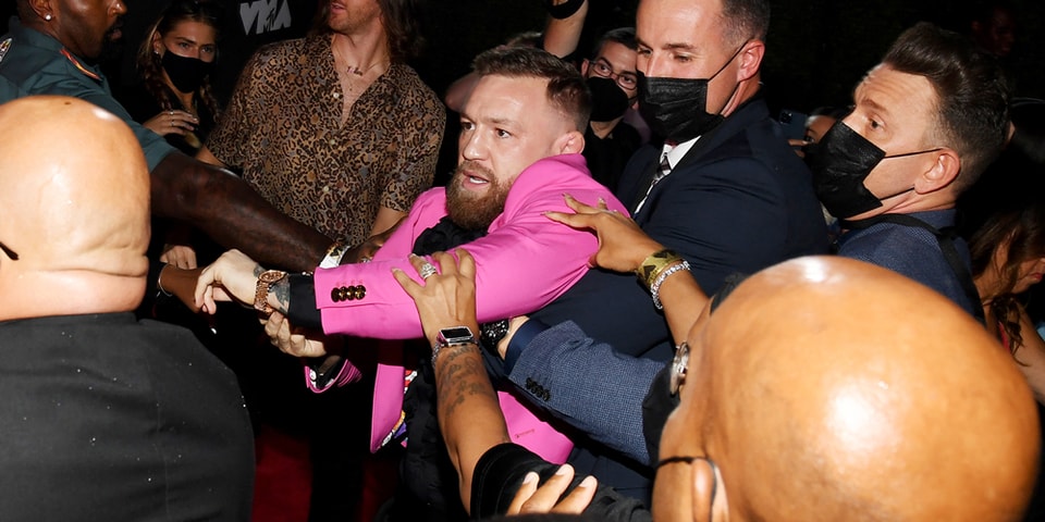 Conor McGregor knocks back shots in a tux at party in West Hollywood amid Machine Gun Kelly drama