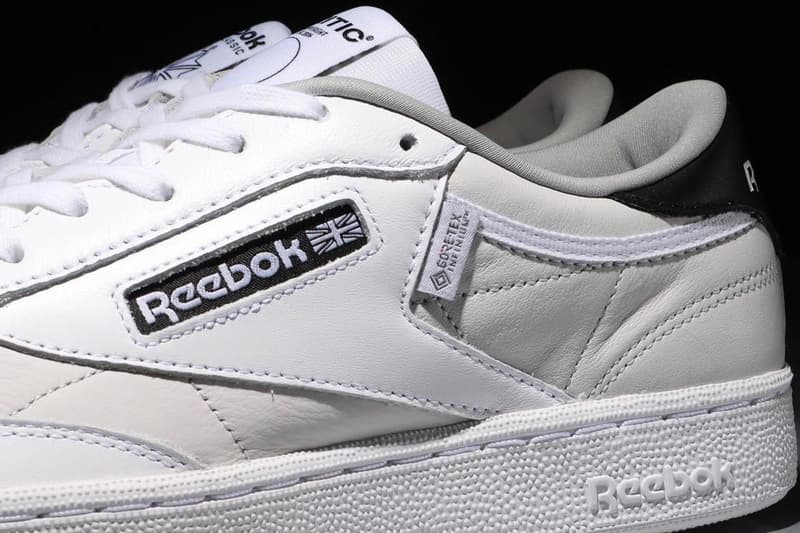 CRITIC X Reebok X GORE-TEX INFINIUM Club C 85 South Korea classic sneakers two tone cobranding mismatched est 2006 release info