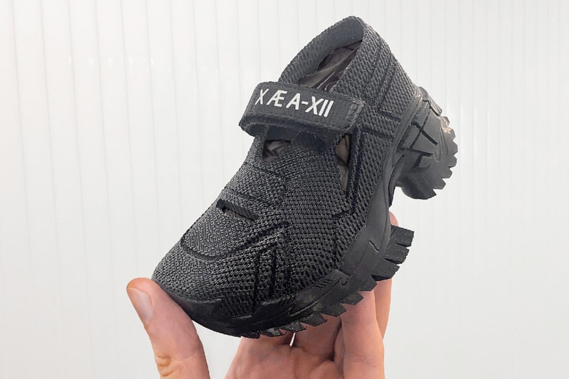 elon musk grimes x ae xill baby custom printed 3d sandals Rombaut zellerfeld official info photos price