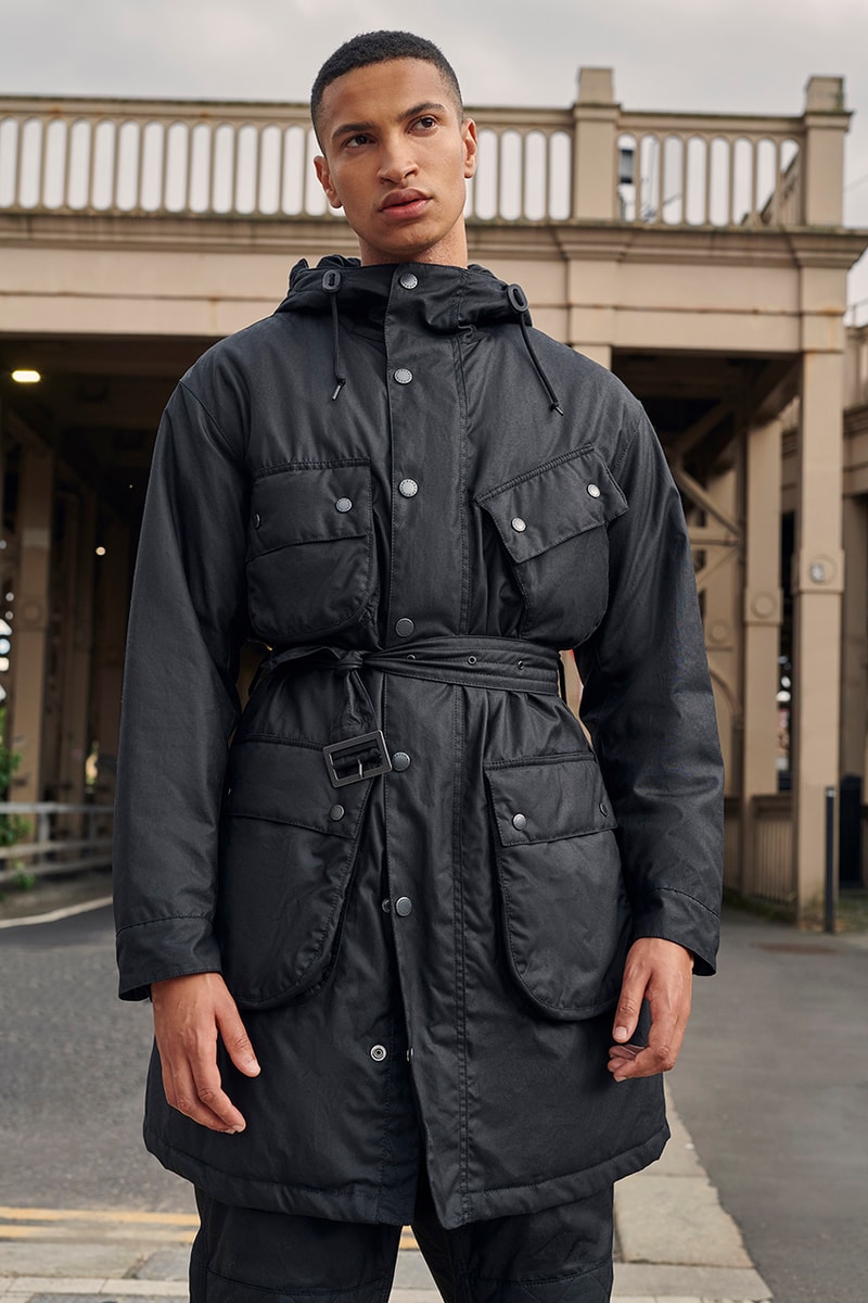engineered garments daiki suzuki barbour international wax jacket motorcycle release information detail