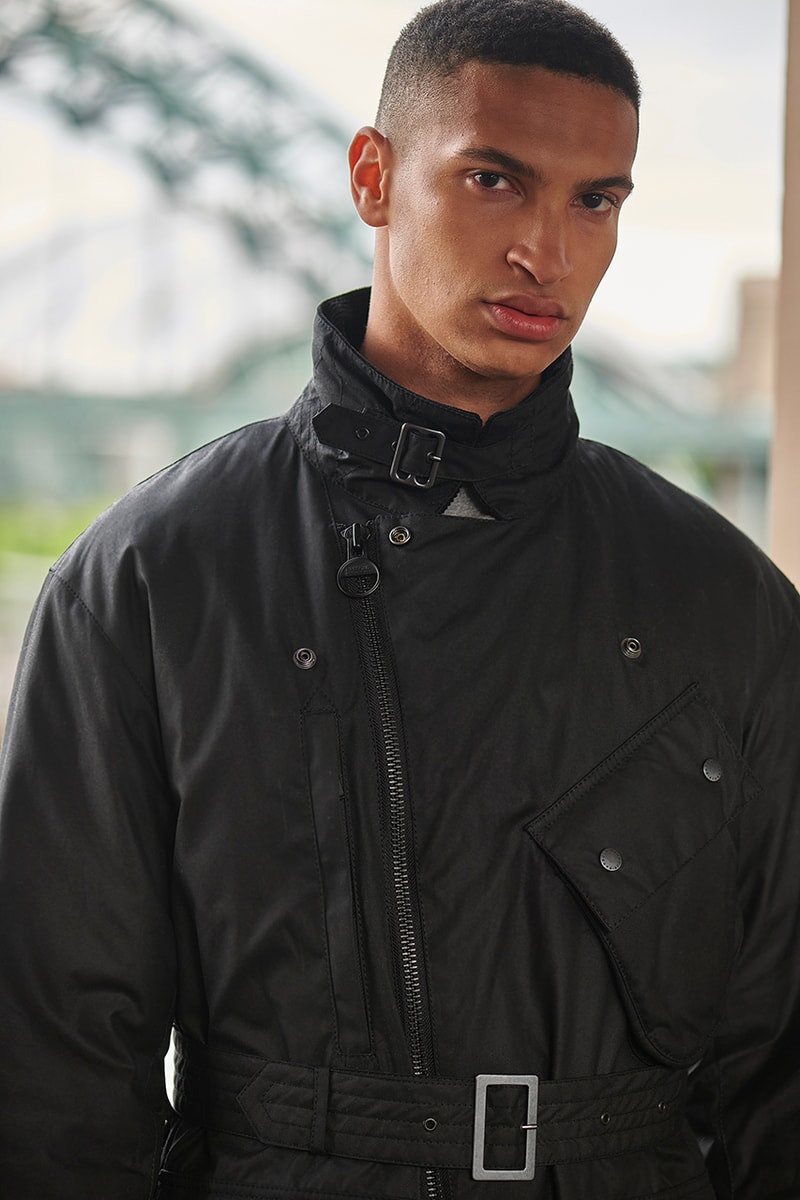 engineered garments daiki suzuki barbour international wax jacket motorcycle release information detail