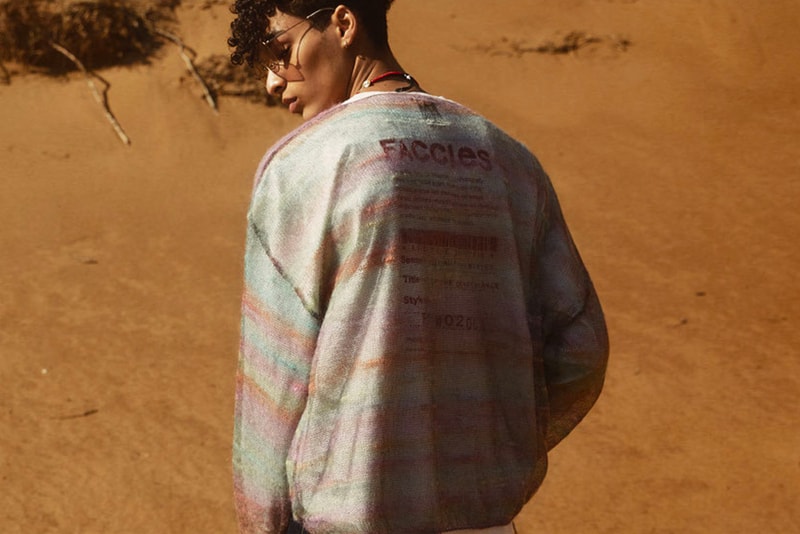 FACCIES Fall Winter 2021 Collection Lookbook Japan Makoto Kimura fashion nature styling 
