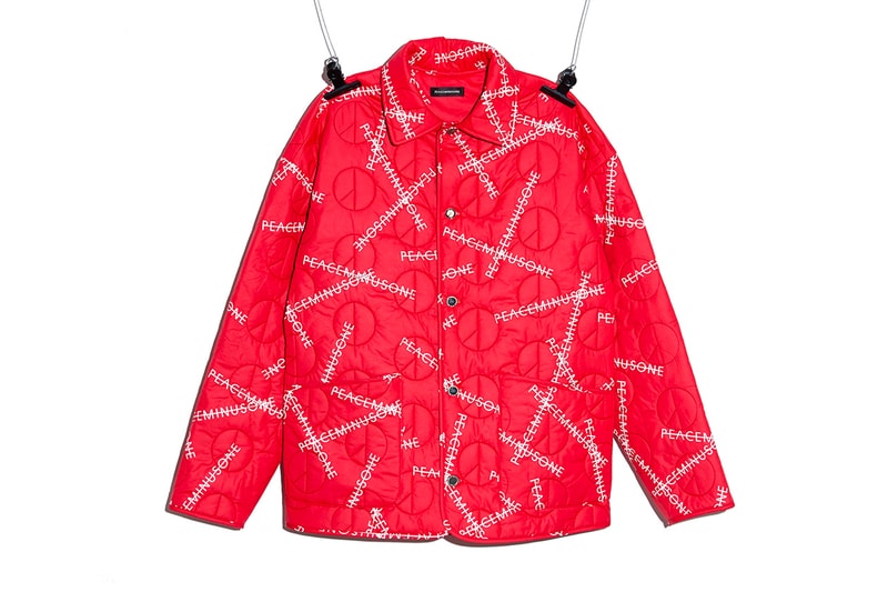 PEACEMINUSONE by G-Dragon Collection Restock missed it chance O ring belt jackets hoodies work pants 21 products quilted peace logo daisy peace minus one old font online store available release