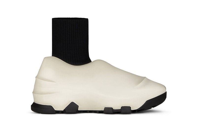 Givenchy Monumental Mallow Hybrid Shoes Rubber Mesh High Low Shiny Matte Black Brown Matthew M Williams Fall Winter 2021 FW21