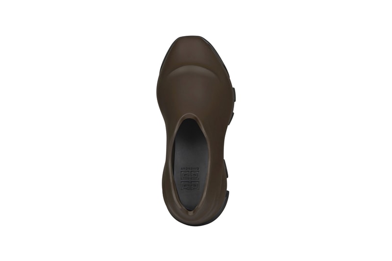 Givenchy Monumental Mallow Hybrid Shoes Rubber Mesh High Low Shiny Matte Black Brown Matthew M Williams Fall Winter 2021 FW21
