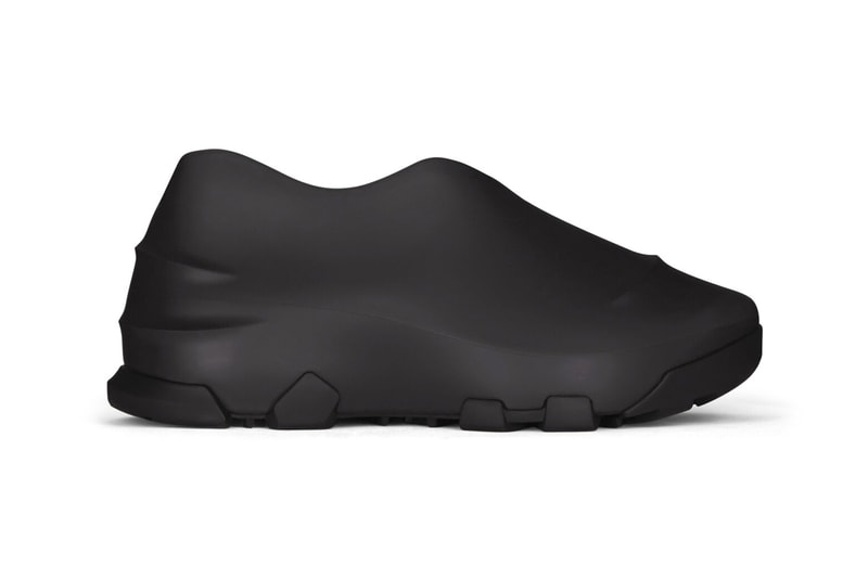 Givenchy Monumental Mallow Hybrid Shoes Rubber Mesh High Low Shiny Matte Black Brown Matthew M Williams Fall Winter 2021 FW21