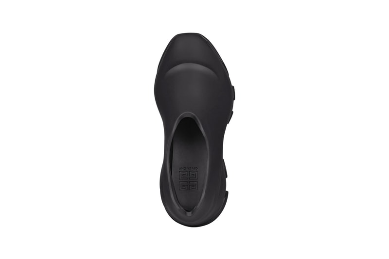 Givenchy Monumental Mallow Hybrid Shoes Rubber Mesh High Low Shiny Matte Black Brown Matthew M Williams Fall Winter 2021 FW21