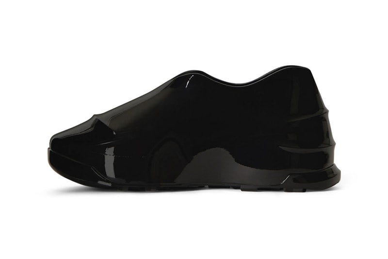 Givenchy Monumental Mallow Hybrid Shoes Rubber Mesh High Low Shiny Matte Black Brown Matthew M Williams Fall Winter 2021 FW21