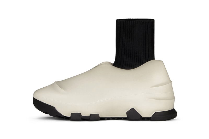 Givenchy Monumental Mallow Hybrid Shoes Rubber Mesh High Low Shiny Matte Black Brown Matthew M Williams Fall Winter 2021 FW21