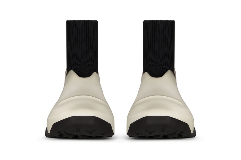 Givenchy Monumental Mallow Hybrid Shoes Rubber Mesh High Low Shiny Matte Black Brown Matthew M Williams Fall Winter 2021 FW21