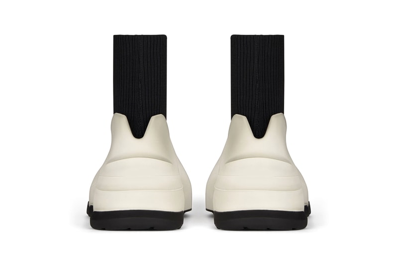 Givenchy Monumental Mallow Hybrid Shoes Rubber Mesh High Low Shiny Matte Black Brown Matthew M Williams Fall Winter 2021 FW21