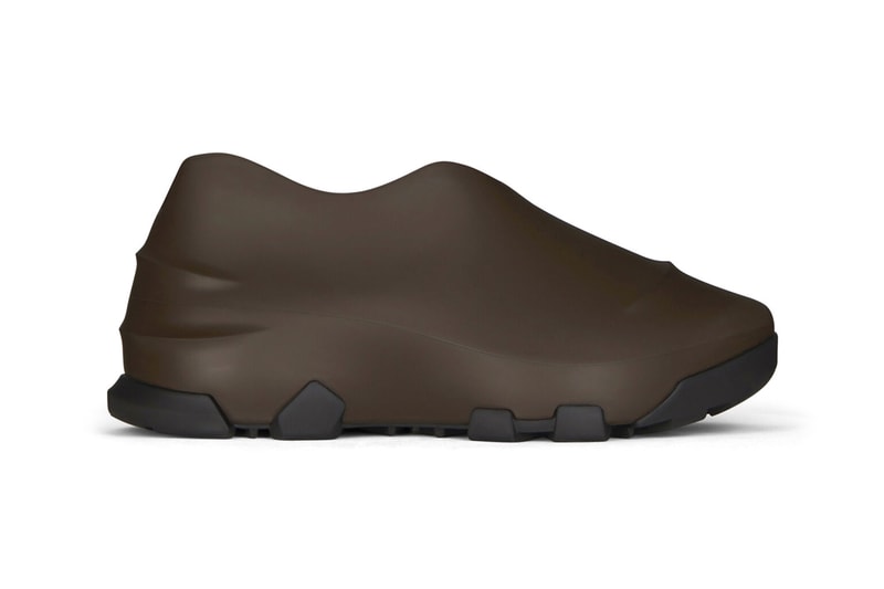 Givenchy Monumental Mallow Hybrid Shoes Rubber Mesh High Low Shiny Matte Black Brown Matthew M Williams Fall Winter 2021 FW21