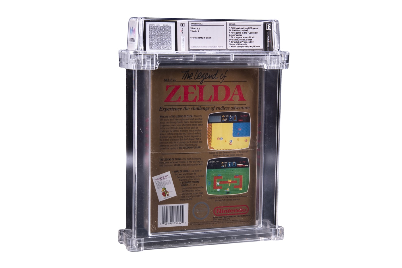 Goldin Auctions 1986 1985 the legend of zelda super mario bros WATA video game auction sealed auction retro gaming 