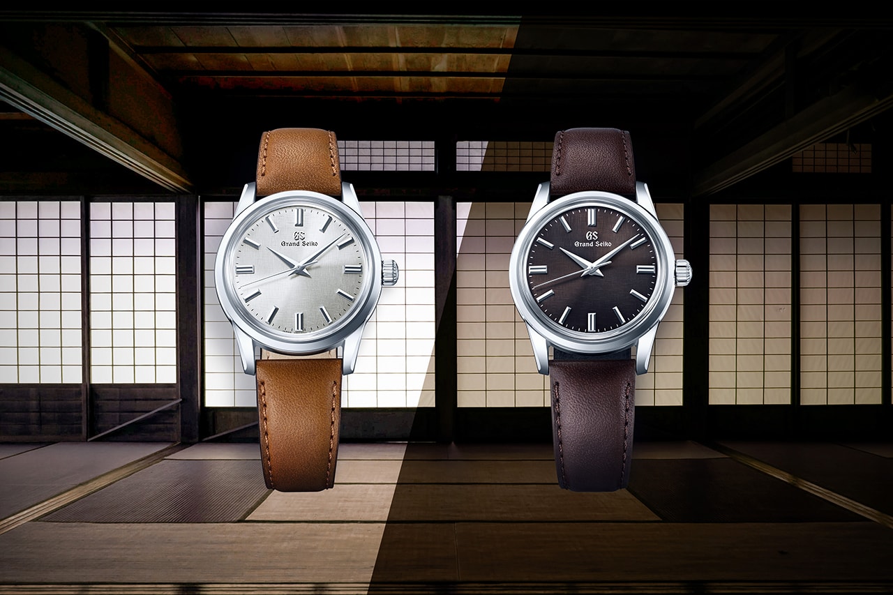 Pair of Handwound Grand Seiko Watches Feature Contrasting "Washi Paper" Textured Dials