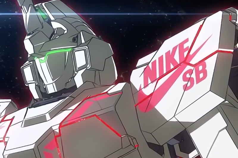 Gundam Nike SB Release Promo Video for Collaborative Dunk Highs Project Unicorn White 02 Banshee SNKRS