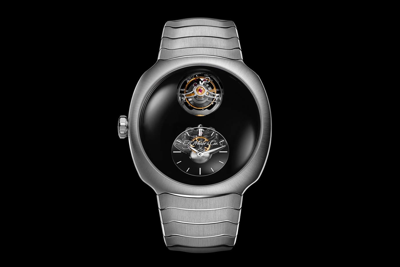 H. Moser & Cie Streamliner Cylindrical Tourbillon for only watch 2021 Vantablack auctions 
