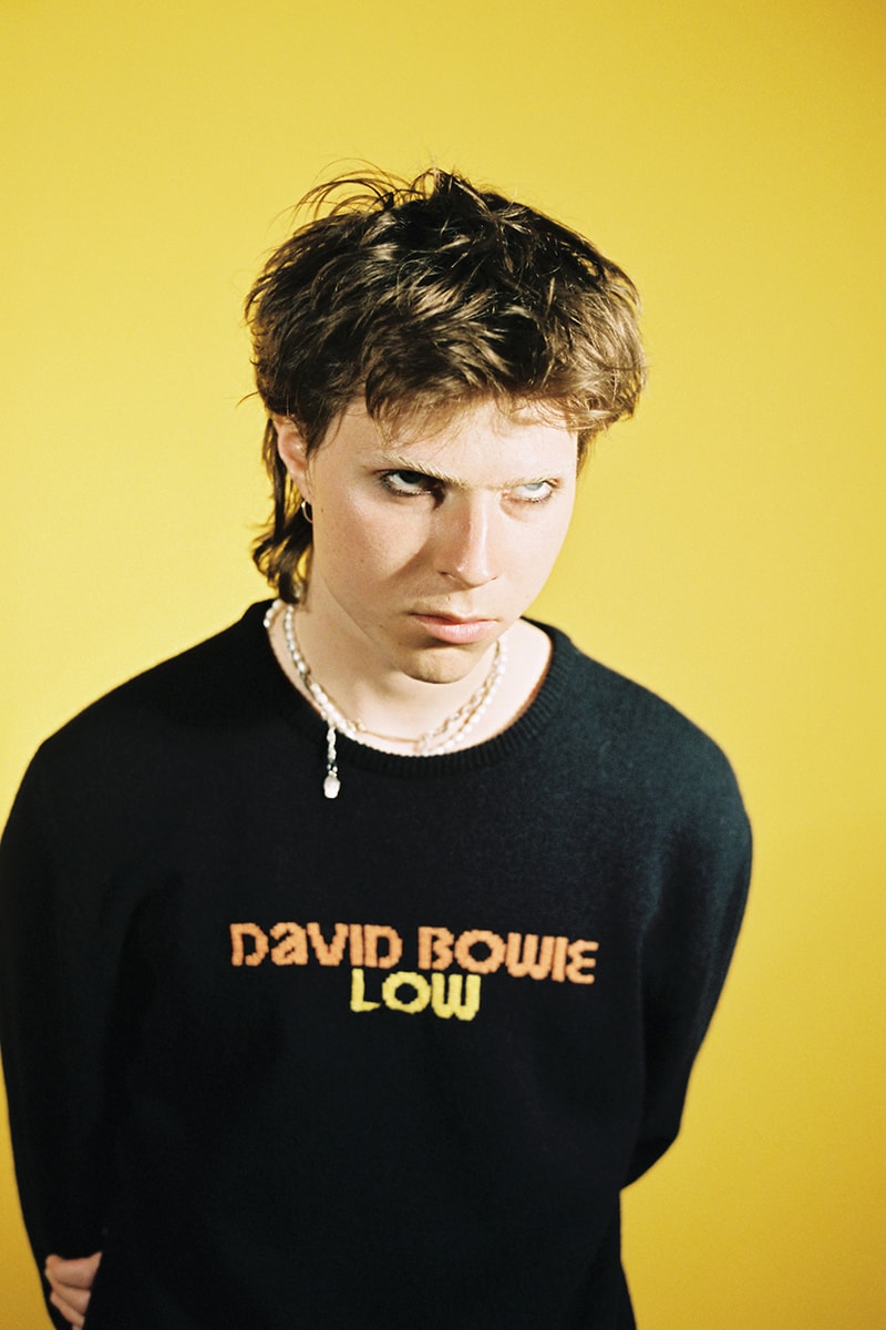 hades wool david bowie knitwear collection rebel rebel vest sweater ziggy stardust release information details