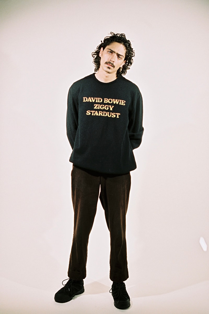 hades wool david bowie knitwear collection rebel rebel vest sweater ziggy stardust release information details