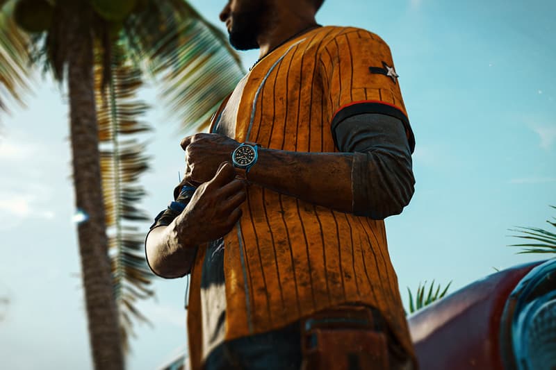 Hamilton Stars in Far Cry 6 Producing First Watch To Appear In Game and IRL With Khaki Field Titanium Auto