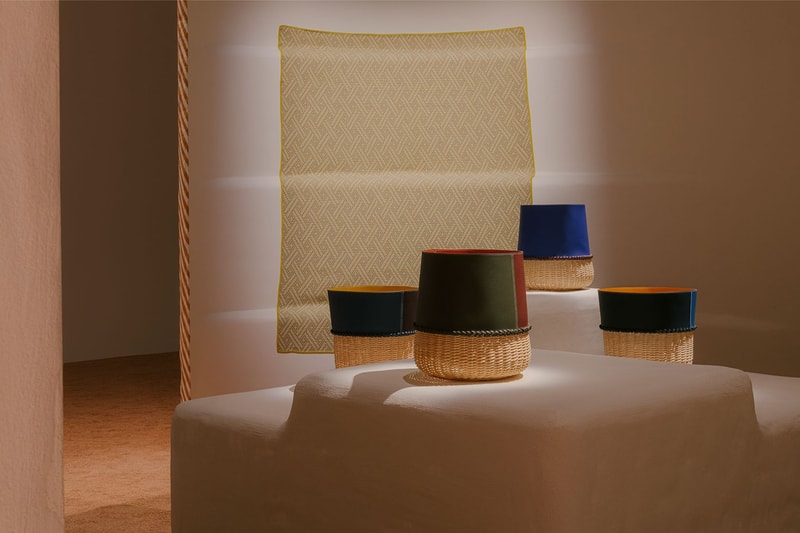 Hermès Milan Design Week Homeware Interior Goods Furniture Luxury Luxe Goods Decor Chairs Armchairs Tables Baskets Blankets Plates Gianpaolo Pagni