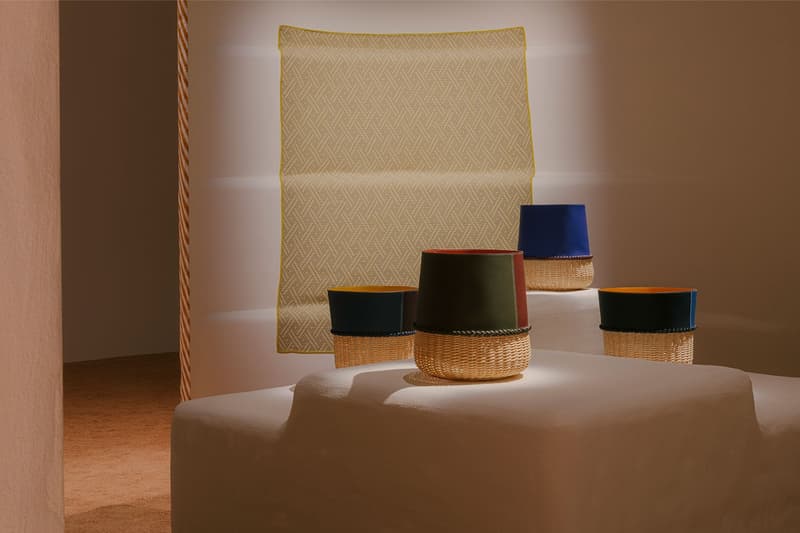 Hermès Milan Design Week Homeware Interior Goods Furniture Luxury Luxe Goods Decor Chairs Armchairs Tables Baskets Blankets Plates Gianpaolo Pagni