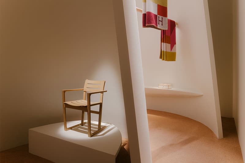 Hermès Milan Design Week Homeware Interior Goods Furniture Luxury Luxe Goods Decor Chairs Armchairs Tables Baskets Blankets Plates Gianpaolo Pagni