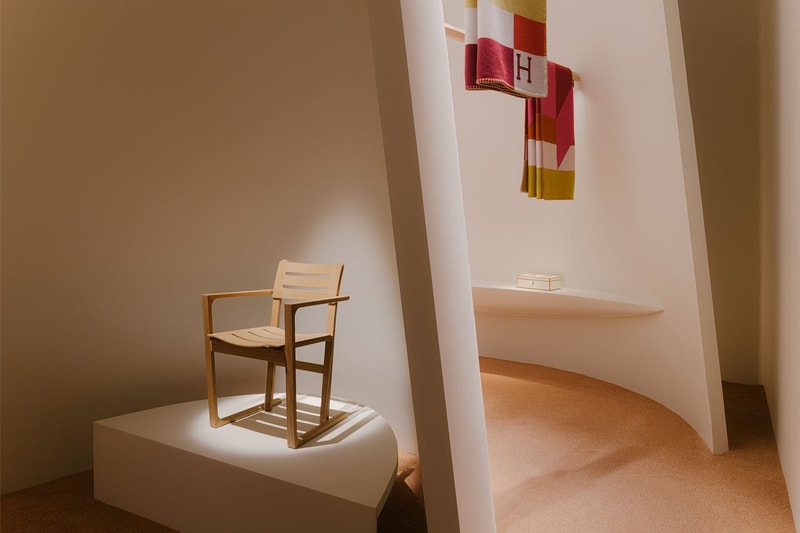 Hermès Milan Design Week Homeware Interior Goods Furniture Luxury Luxe Goods Decor Chairs Armchairs Tables Baskets Blankets Plates Gianpaolo Pagni