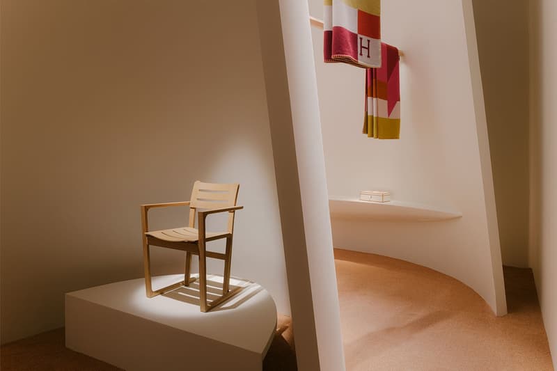 Hermès Milan Design Week Homeware Interior Goods Furniture Luxury Luxe Goods Decor Chairs Armchairs Tables Baskets Blankets Plates Gianpaolo Pagni