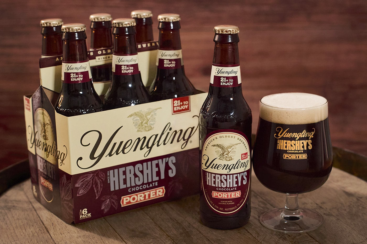 Yuengling Hershey’s Chocolate Porter americas oldest brewery iconic limited edition 200 year old dark brewed #1 craft brewery 180 calories. 