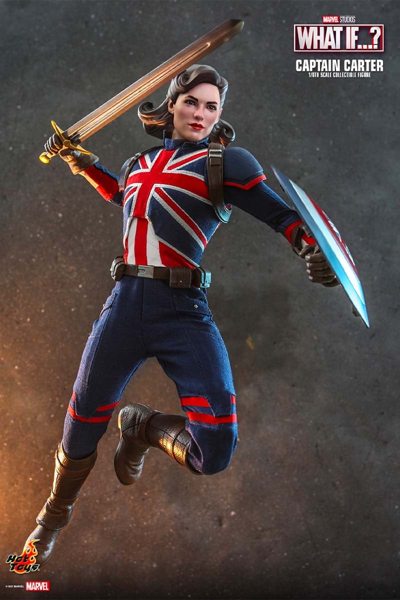 hot toys marvel studios what if animated series multiverse captain peggy carter first avenger 1 6th scale figure model collectible 