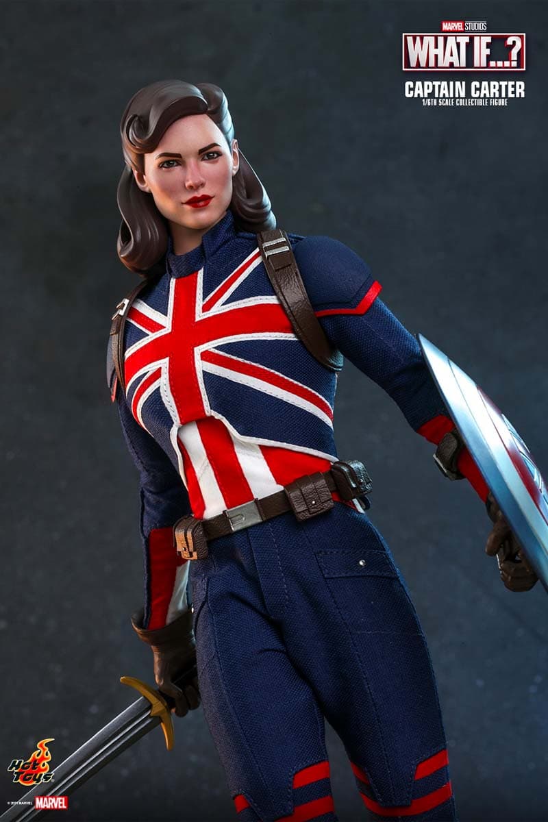 hot toys marvel studios what if animated series multiverse captain peggy carter first avenger 1 6th scale figure model collectible 