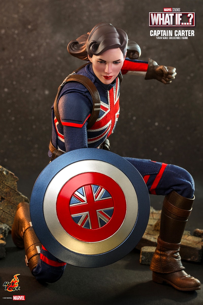 hot toys marvel studios what if animated series multiverse captain peggy carter first avenger 1 6th scale figure model collectible 