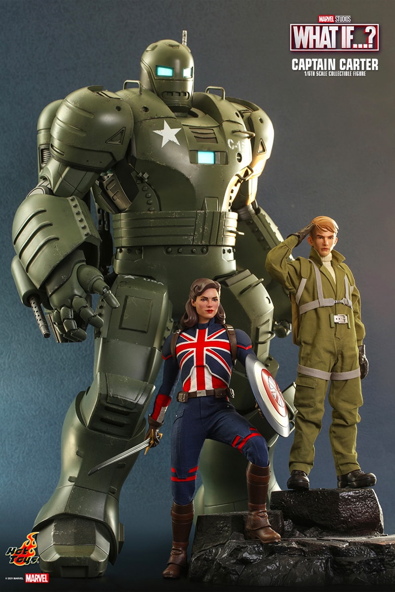 hot toys marvel studios what if animated series multiverse captain peggy carter first avenger 1 6th scale figure model collectible 