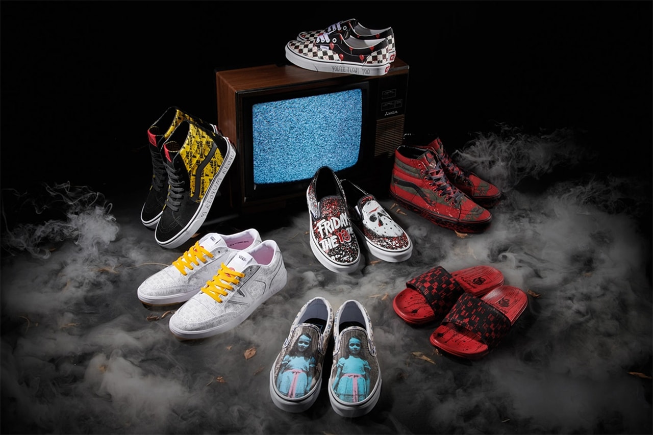 house of horrors vans sk8 hi era slip on friday the 13th the lost boys it the shining 