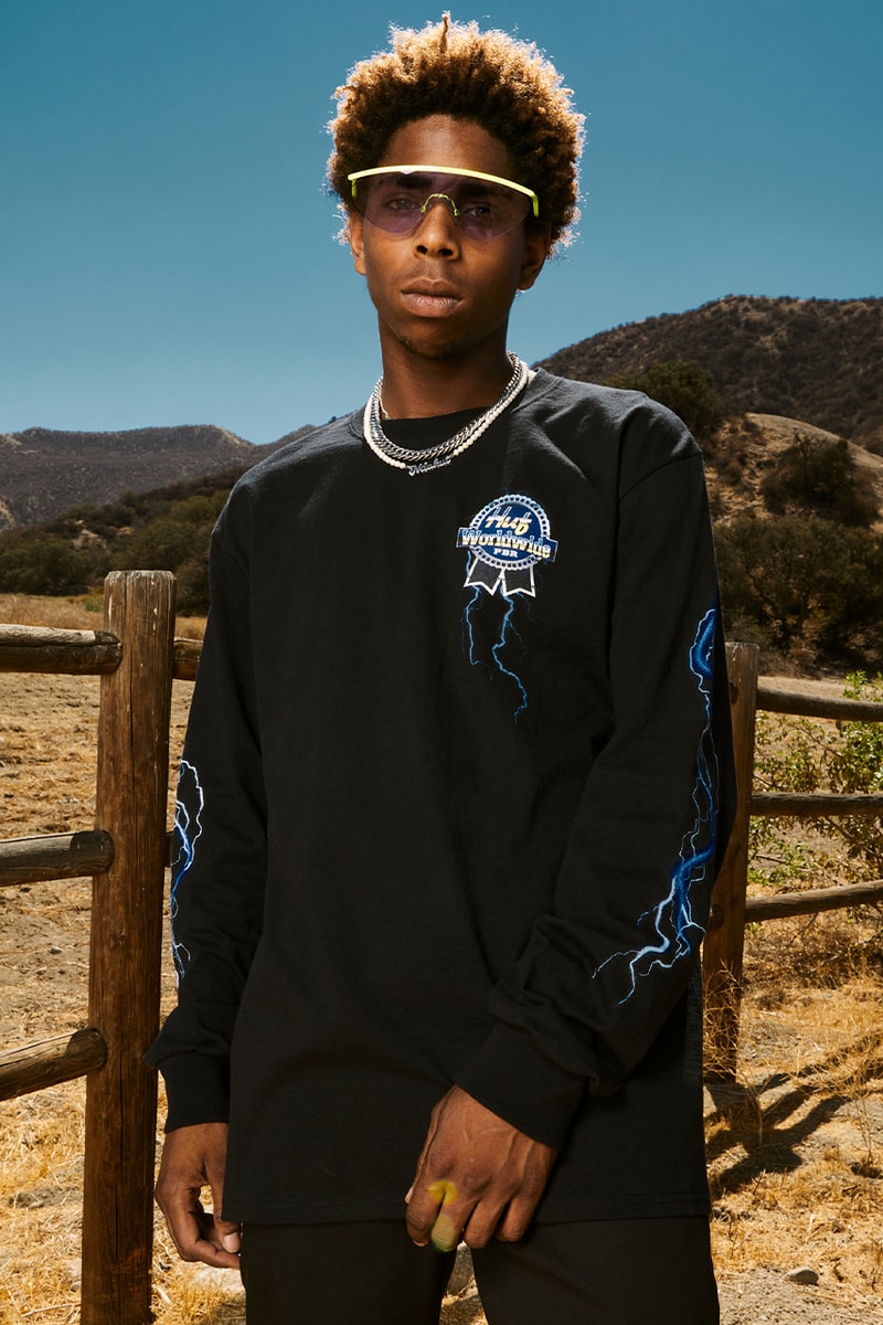 Выпуск лукбука HUF x Pabst Blue Ribbon FW21 Collection Info