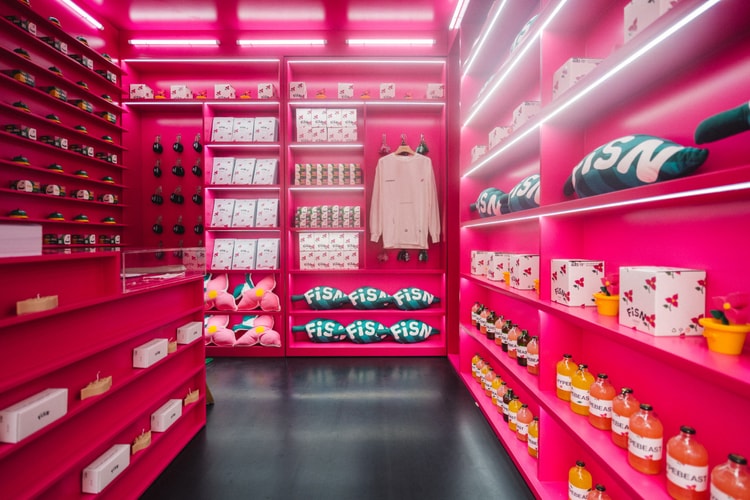 HYPEBEAST and FiSN Unveil Vivid-Pink Newsstand Pop-Up in Shanghai