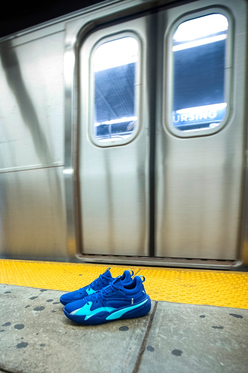j cole puma rs dreamer basketball shoe e line blue new york city official release date info photos price store list buying guide