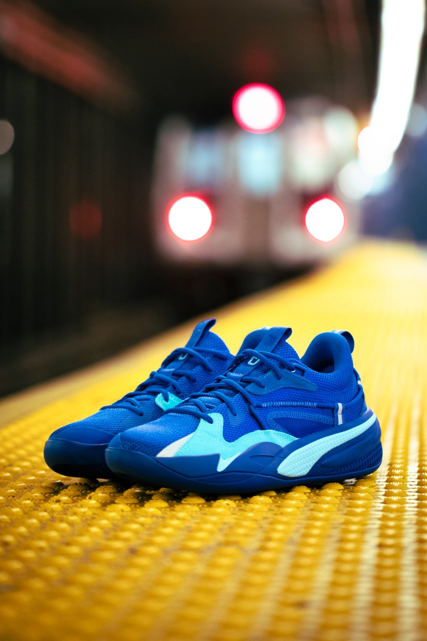 j cole puma rs dreamer basketball shoe e line blue new york city official release date info photos price store list buying guide