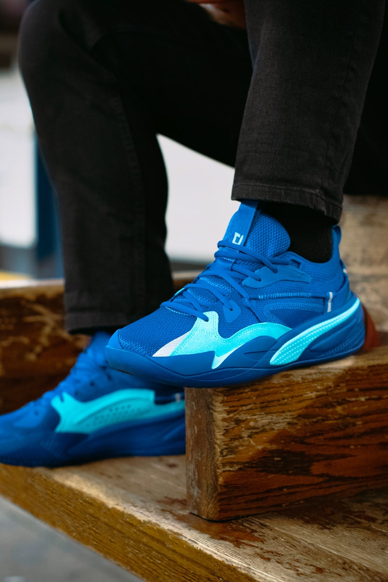 j cole puma rs dreamer basketball shoe e line blue new york city official release date info photos price store list buying guide