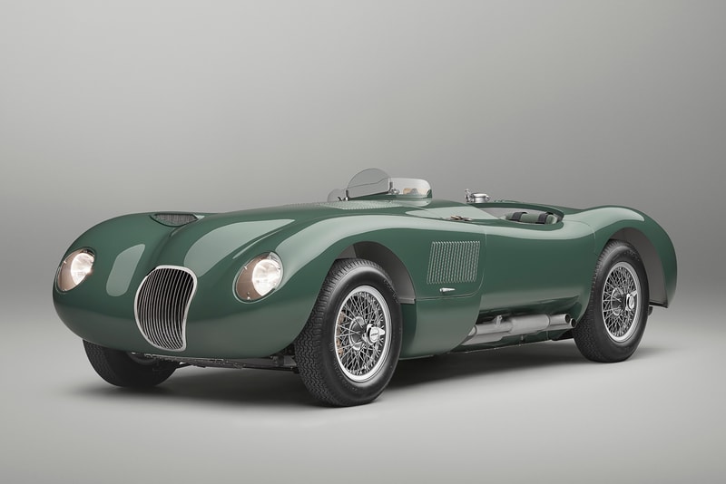 Jaguar Classic C-type Continuation Le Mans-Winning 70th Anniversary Concours of Elegance Unveiled Triple Weber 3D CAD Design Retro Build