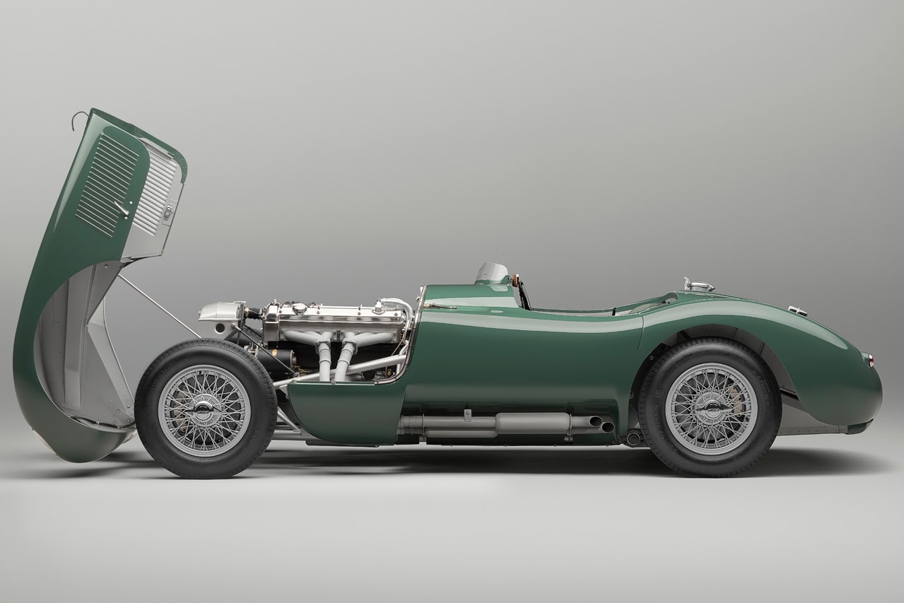 Jaguar Classic C-type Continuation Le Mans-Winning 70th Anniversary Concours of Elegance Unveiled Triple Weber 3D CAD Design Retro Build