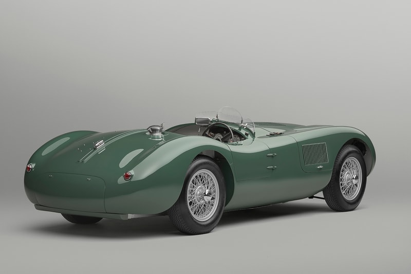 Jaguar Classic C-type Continuation Le Mans-Winning 70th Anniversary Concours of Elegance Unveiled Triple Weber 3D CAD Design Retro Build