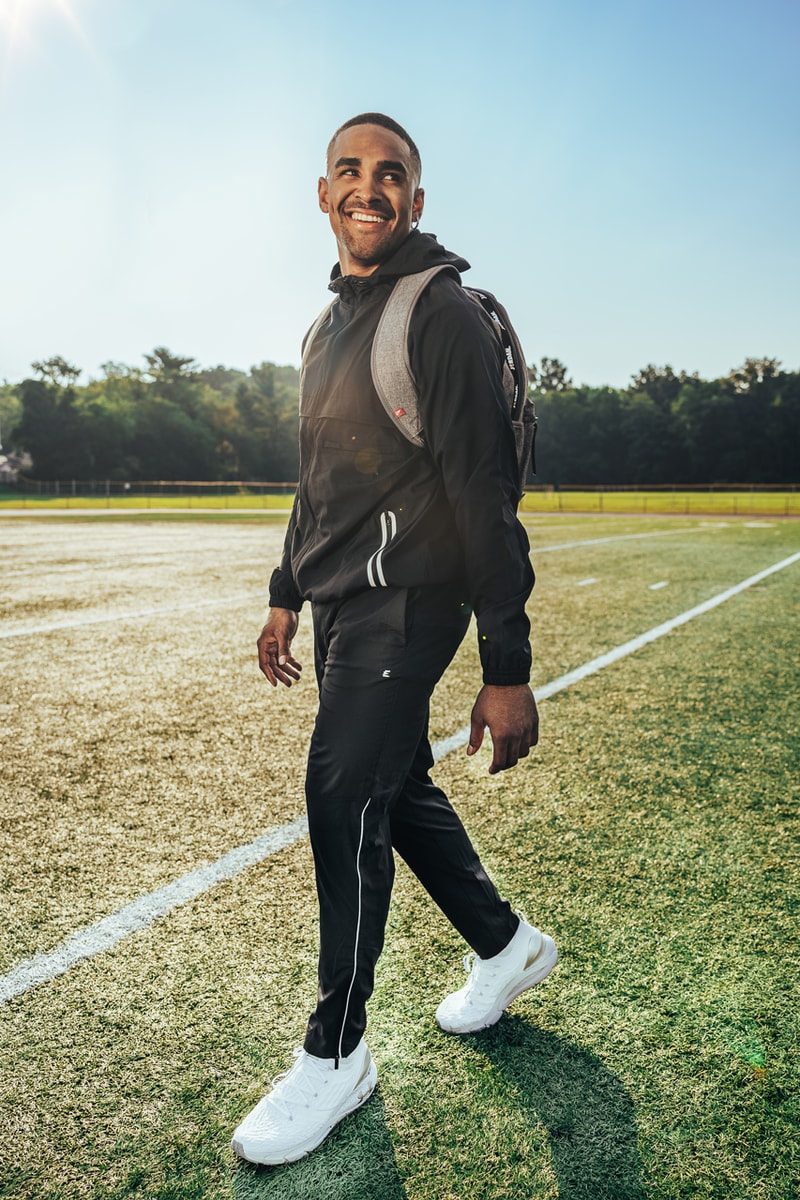 jalen hurts eastbay game train live interview shorts hoodies apparel tights shirts Philadelphia eagles qb quarterback interview conversation official release date info photos price store list buying guide
