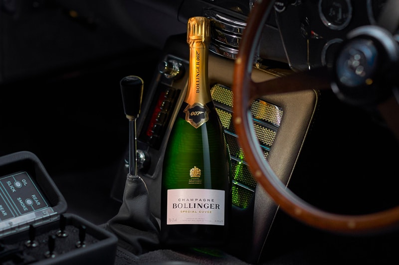 James Bond No Time To Die Champagne Bollinger Special Cuvee 007 release james bond films British alcoholic drinks DB5 