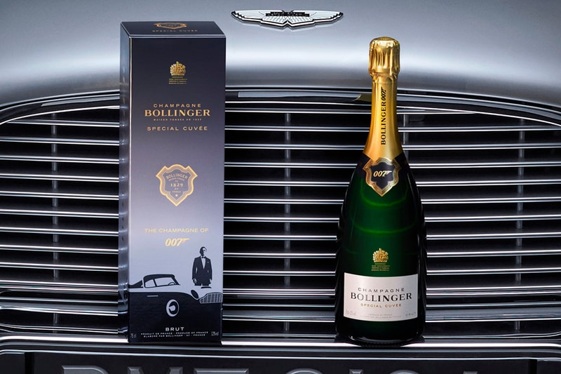 James Bond No Time To Die Champagne Bollinger Special Cuvee 007 release james bond films British alcoholic drinks DB5 
