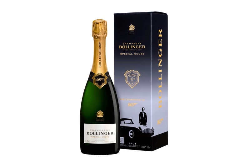 James Bond No Time To Die Champagne Bollinger Special Cuvee 007 release james bond films British alcoholic drinks DB5 